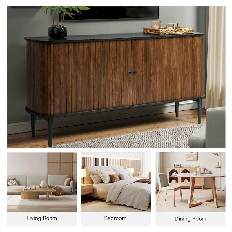 Modern 63" Sideboard with Adjustable Shelf