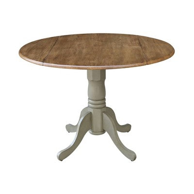 42 Mase Dual Drop Leaf Table with 2 X Back Chairs - International Concepts