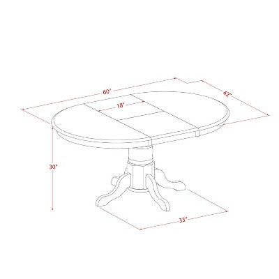 HomeStock 5-Piece Linen White Finish Solid Wood Top Dining table with 4 Chairs