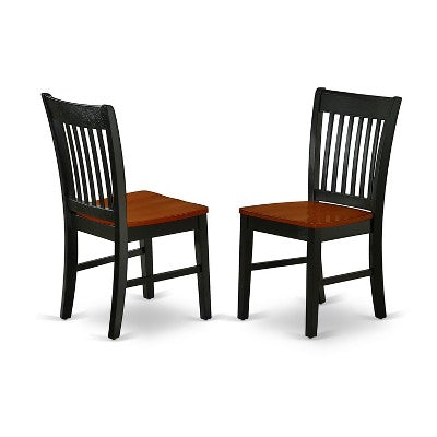 HomeStock Belmont 7Pc Square 36/54 Inch Family Table With 18 In Self Storing Butterfly Leaf And Six Wood Seat Dining Chairs