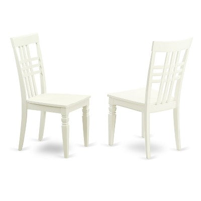 HomeStock 7-Piece Linen White Finish Solid Wood Top Dining Table with 6 Chairs