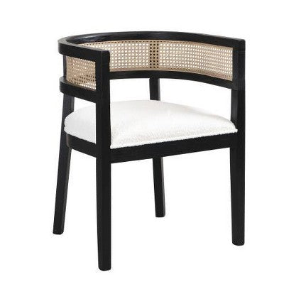 Christopher Knight Home Avery 7pc Cane and Rubberwood Upholstered Dining Set