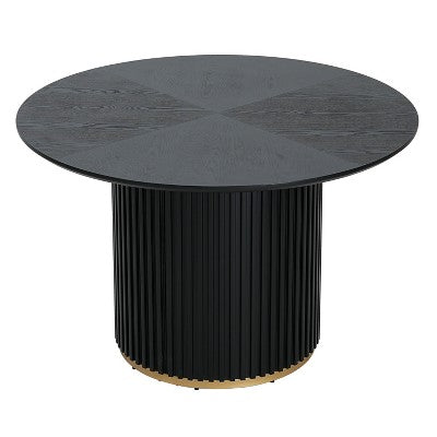 Christopher Knight Home Arvind Modern 5 Piece Rubberwood Linen Upholstered Dining Set with Round Table