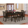 HomeStock Henley Rectangle Dining Table Set Cappuccino
