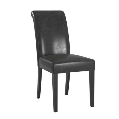 Salido Dining Set - 5-Piece - Black Vinyl - iNSPIRE Q