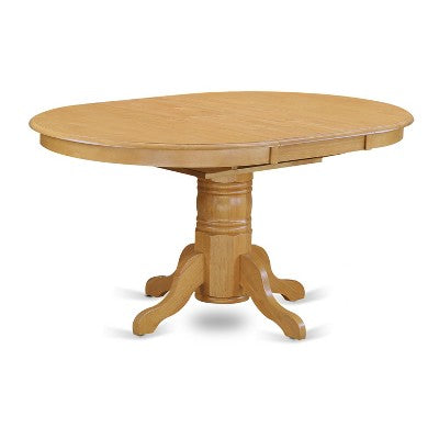 HomeStock Belmont 5 Pc Dining set with a Kitchen Table and 4 Wood Seat Kitchen Chairs in Oak