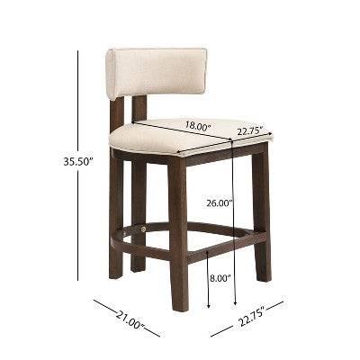 Christopher Knight Home Quini Modern 5 Piece Wooden Dining Set with Pedestal Design and Rubberwood Legs