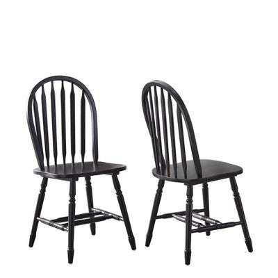 Buylateral 7pc Lancaster Farmhouse Solid Wood Extendable Dining Table Set