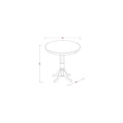 Counter Height Dining Set - 5 Piece Table & Chair Set - Modern Kitchen Dining Room Furniture