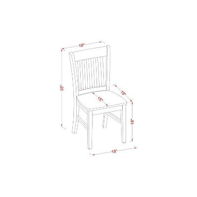 HomeStock 3-Pc Linen White Finish Rectangular Solid Wood Top with Dropleaf Dining Table Set
