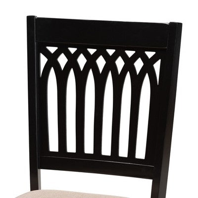 Baxton Studio Genesis Modern Fabric Wood Dining Set