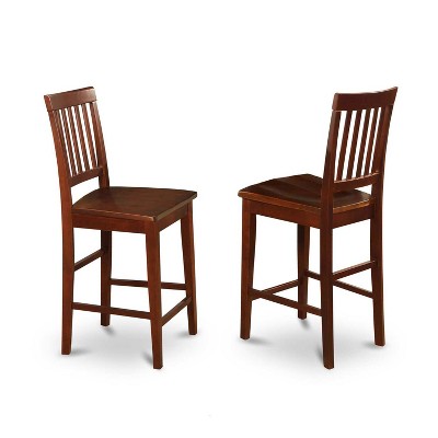 Counter Height Dining Set - 5 Piece Round Table & 4 Chairs - Modern Kitchen Set