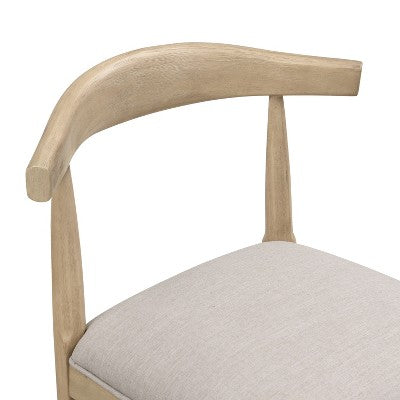 Christopher Knight Home Robert 3 Piece Farmhouse Rubberwood Upholstered Counter Height Dining Chairs with Fluted Table