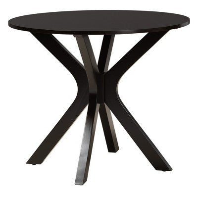 Baxton Studio Karel Modern Fabric and Wood Dining Set