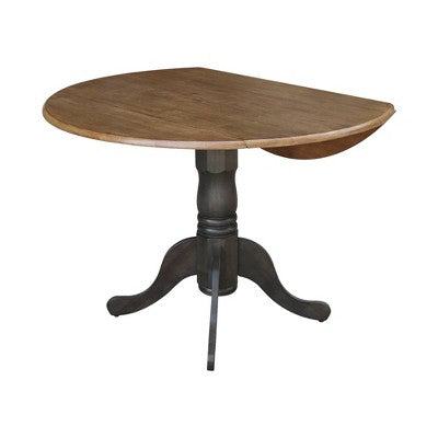 42 Mase Dual Drop Leaf Table with 2 X Back Chairs - International Concepts