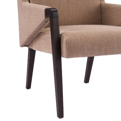Christopher Knight Home Selena 7 Piece Mid-Century Modern Upholstered Dining Chairs with Rectangle Table