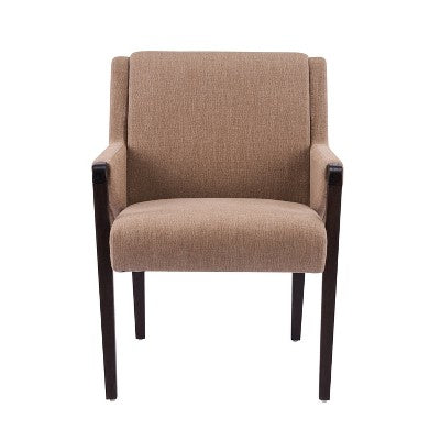 Christopher Knight Home Selena 7 Piece Mid-Century Modern Upholstered Dining Chairs with Rectangle Table