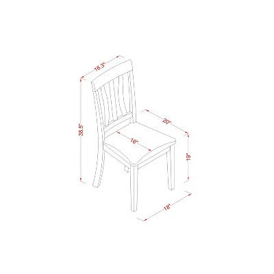 Dinette Table Set with Chairs - Kitchen Dining Room Table Set - 7 Piece Nordic Style