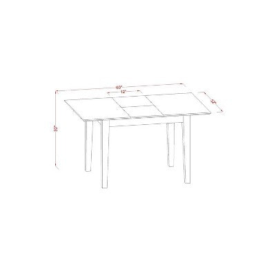 Mediterranean Dining Set - Extendable Table & 6 Chairs - Wood Seat - Mahogany Finish - Dining Room Furniture