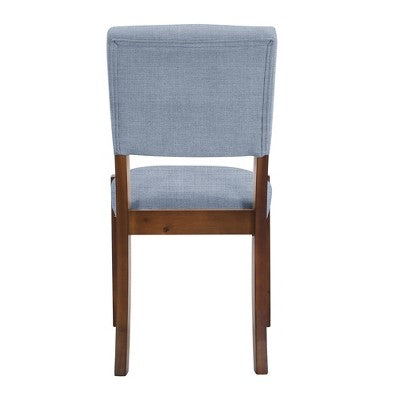 5-Piece Dining Table Set with 46-Inch Faux Marble Table and 4 Upholstered Chairs, Rubberwood Legs, for Dinette