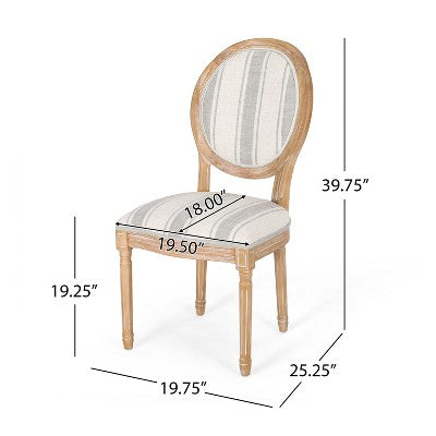 Christopher Knight Home Derring 7 Pieces French Country Upholstered Wood Expandable Dining Set
