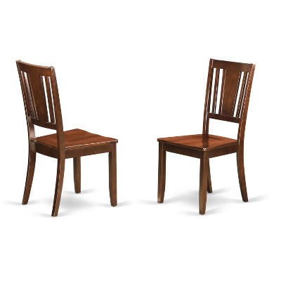 HomeStock 5-Pc Mahogany Finish Solid Wood Top - Dining Room Set - Seats 4