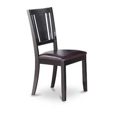 3-Piece Black and Cherry Finish Solid Wood Top - Dining Room Set - Seats 4