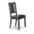 3-Piece Black and Cherry Finish Solid Wood Top - Dining Room Set - Seats 4