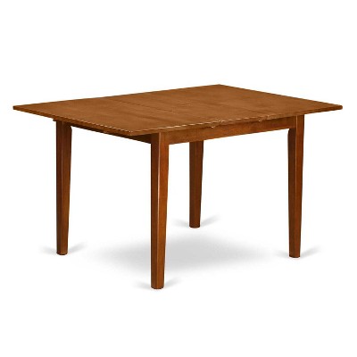 Modern Dining Set - 7 Piece Kitchen Table with Chairs - 36x54 Inch Rectangle Table & Faux Leather Seats