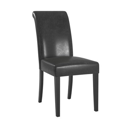 Salido Dining Set - 5-Piece - Black Vinyl - iNSPIRE Q
