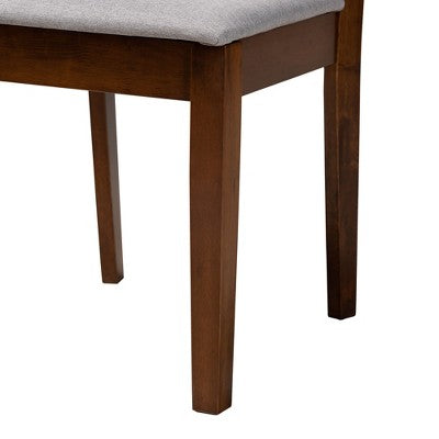 Baxton Studio Genesis Modern Fabric Wood Dining Set