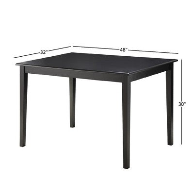 Salido Dining Set - 5-Piece - Black Vinyl - iNSPIRE Q