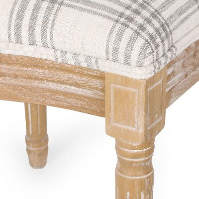 Christopher Knight Home Derring 7 Pieces French Country Upholstered Wood Expandable Dining Set