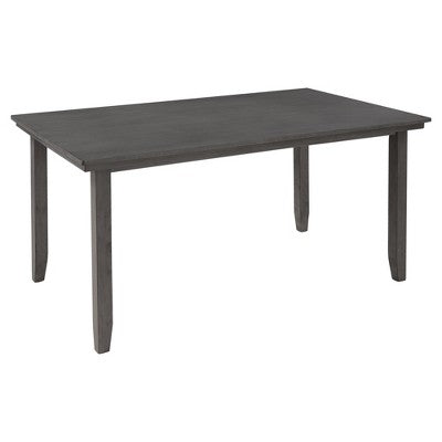 Farmhouse Kitchen Dining Table Set for 6, Wood Rectangle Table and 4 Upholstered Chairs & Bench