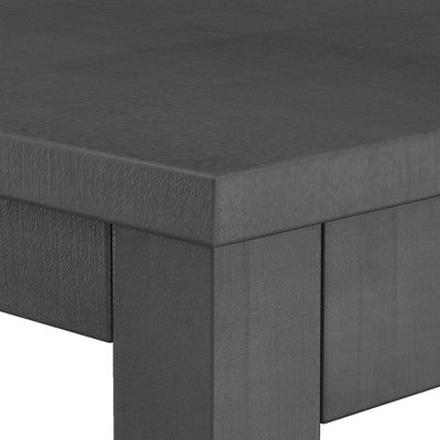 3-Piece Farmhouse Bar Height Dining Table Set Kitchen Breakfast Nook Counter Height Dining Set Small Dinette with 2 Cushioned Chairs-HABITRIO