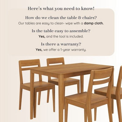 Crew Dining Chair and Table Combo