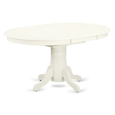 HomeStock AVVA5 Linen White 5 Piece Kitchen Table and Chair Set Modern Style