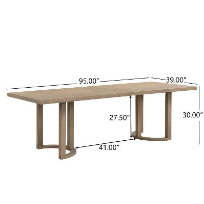 Christopher Knight Home Dason 7 Piece Mid-Century Modern Dining Set with Upholstered Chairs and Minimalist Table