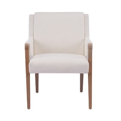 Christopher Knight Home Selena 7 Piece Mid-Century Modern Upholstered Dining Chairs with Rectangle Table