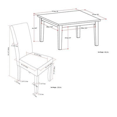 WyndenHall 9pc Normandy Dining Set
