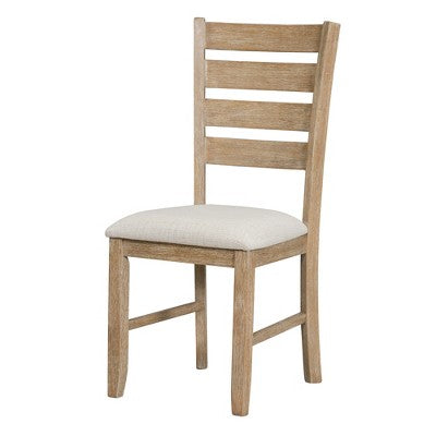 Farmhouse Kitchen Dining Table Set for 6, Wood Rectangle Table and 4 Upholstered Chairs & Bench