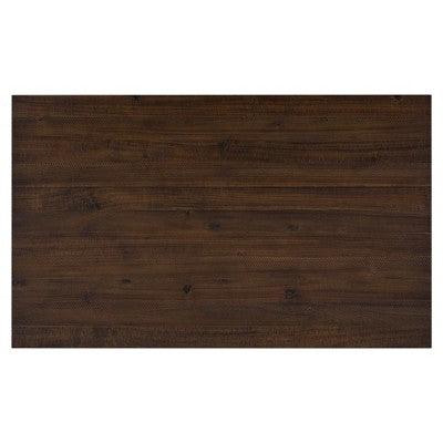 6 PCS Rustic Wood Dining Table Set, Rectangular Table with 4 Chairs & Bench-ModernLuxe