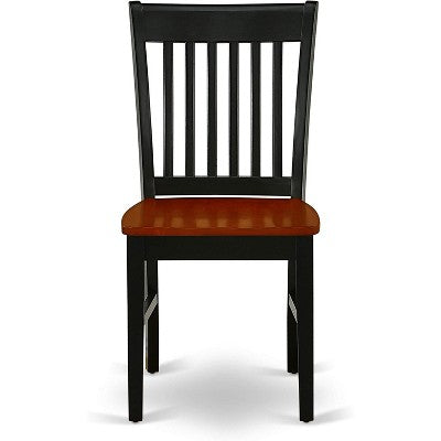 HomeStock Belmont 9Pc Square 36/54 Inch Family Table With 18 In Butterfly Leaf And 8 Wood Seat Dining Chairs