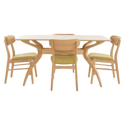 5pc 60 Lucious Curved Leg Dining Set - Christopher Knight Home