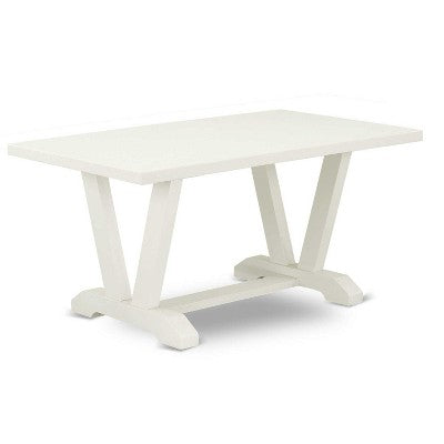 HomeStock 5-Piece Natural Oak Finish Solid Wood Top Dining table with 4 Chairs