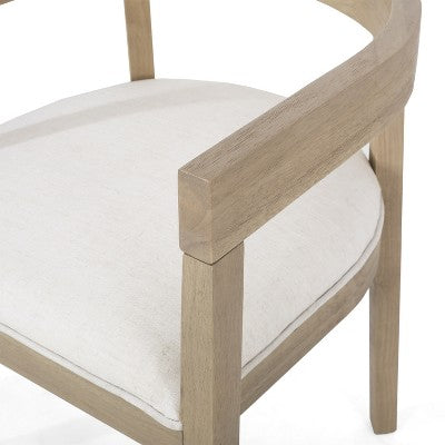 Christopher Knight Home Sticks Contemporary 7 Piece Dining Set with Rubberwood Upholstered Chairs