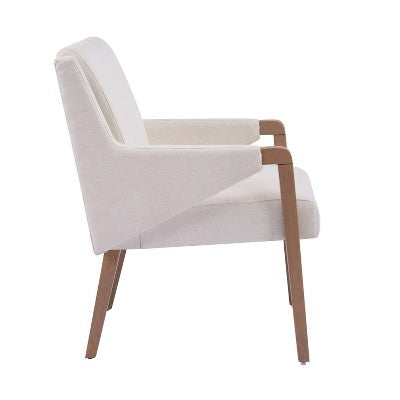 Christopher Knight Home Selena 7 Piece Mid-Century Modern Upholstered Dining Chairs with Rectangle Table