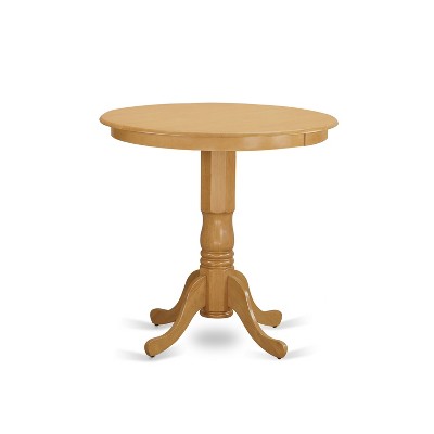 HomeStock 3-Pc Natural Oak Finish Solid Wood Top - Dining Room Set - Seats 4