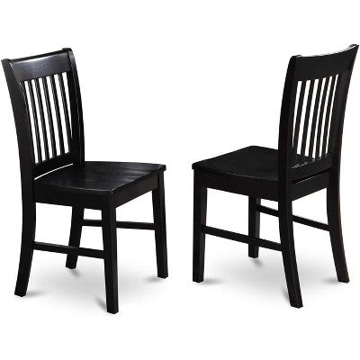 HomeStock Belmont Formal Dining Room Set-Dinette Table And Dinette Chairs, Black