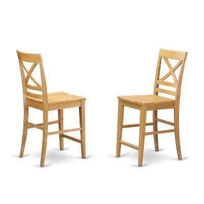 HomeStock Belmont Pub Table Set-Pub Table And Counter Height Chairs, Oak